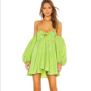 ❣️SOLD❣️For Love & Lemons Green Mini Dress